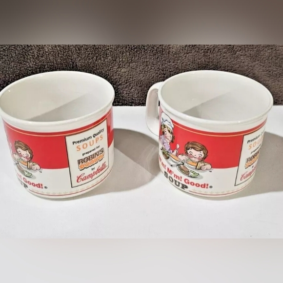 Campbell Soup Mugs 1998 Set Of 2  By Campbell's Soup Company Vintage - Picture 7 of 7